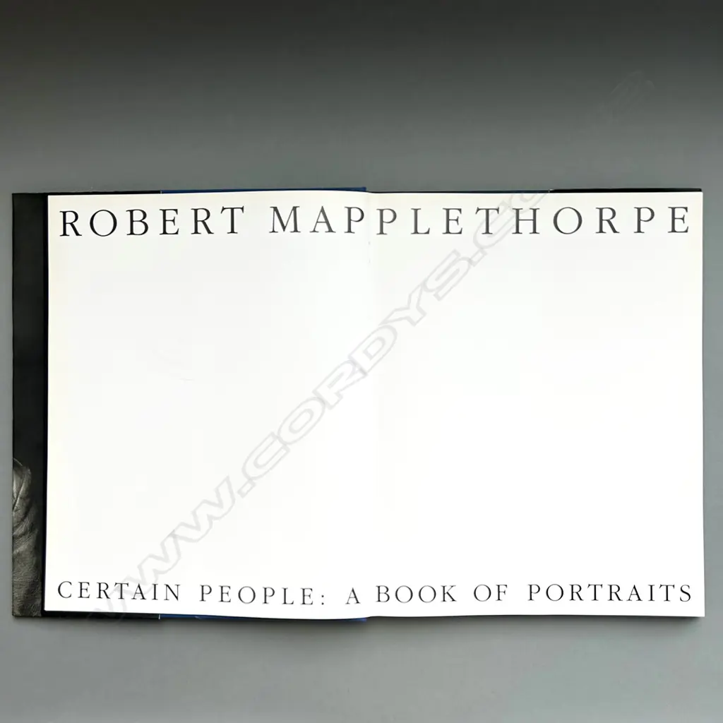 ROBERT MAPPLETHORPE: CERTAIN PEOPLE A BOOK OF PORTRAITS Image 1++